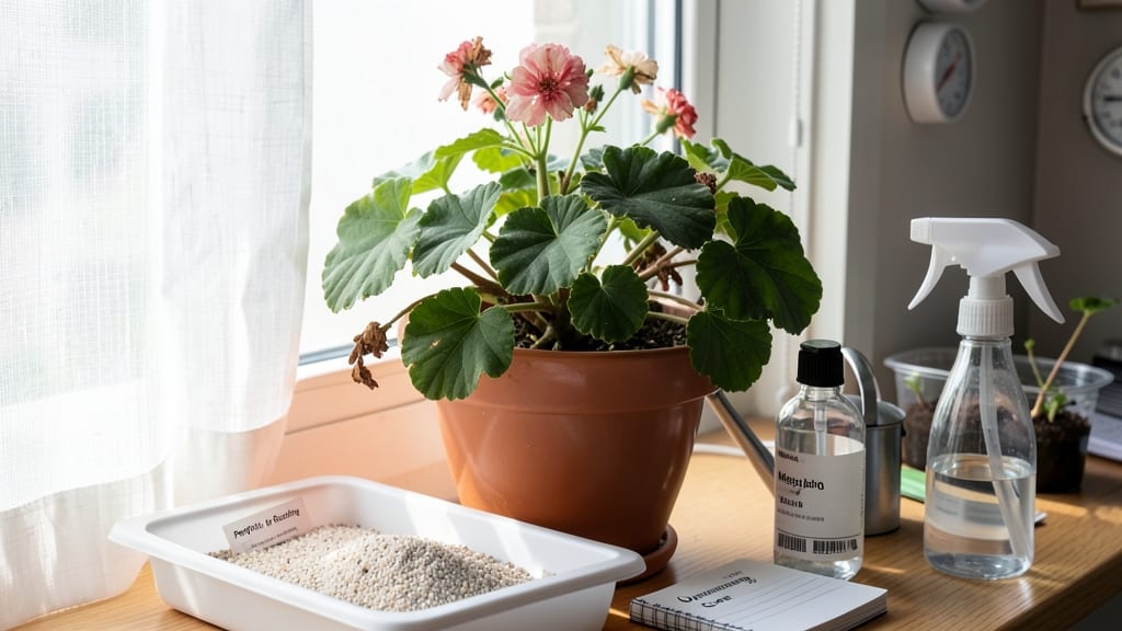 Overwintering Geraniums Indoors: Pruning and Light Tricks for Year-Round Blooms