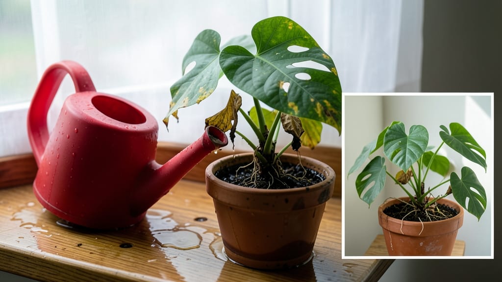 Overwatered Indoor Plant: Revive Drooping Leaves in 3 Steps