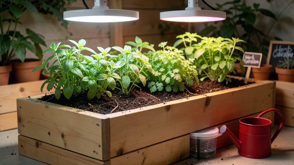 Indoor Raised Garden Beds: Space-Saving Herbs and Greens for Any Sunlight