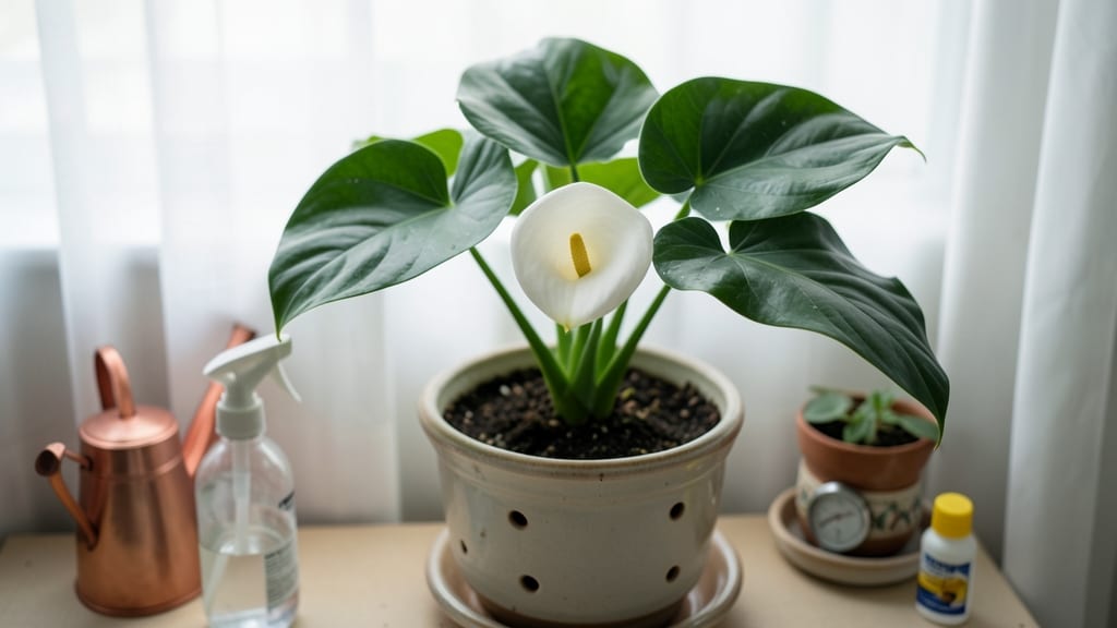 Care of Calla Lilies Indoors: Year-Round Blooms With Pruning and Light Tricks