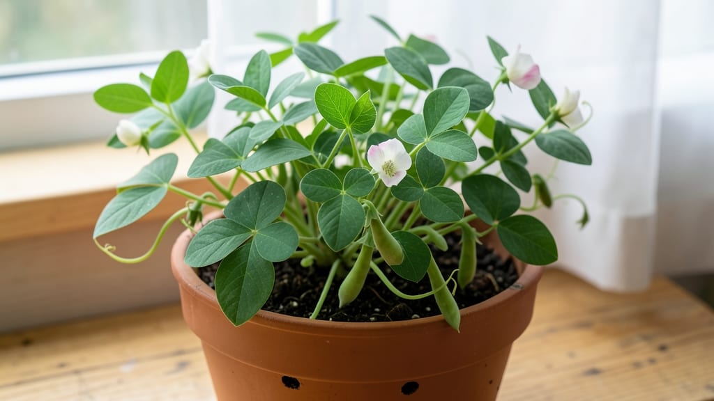 Pea Plants Indoors: Compact Harvests With Sunlight Hacks