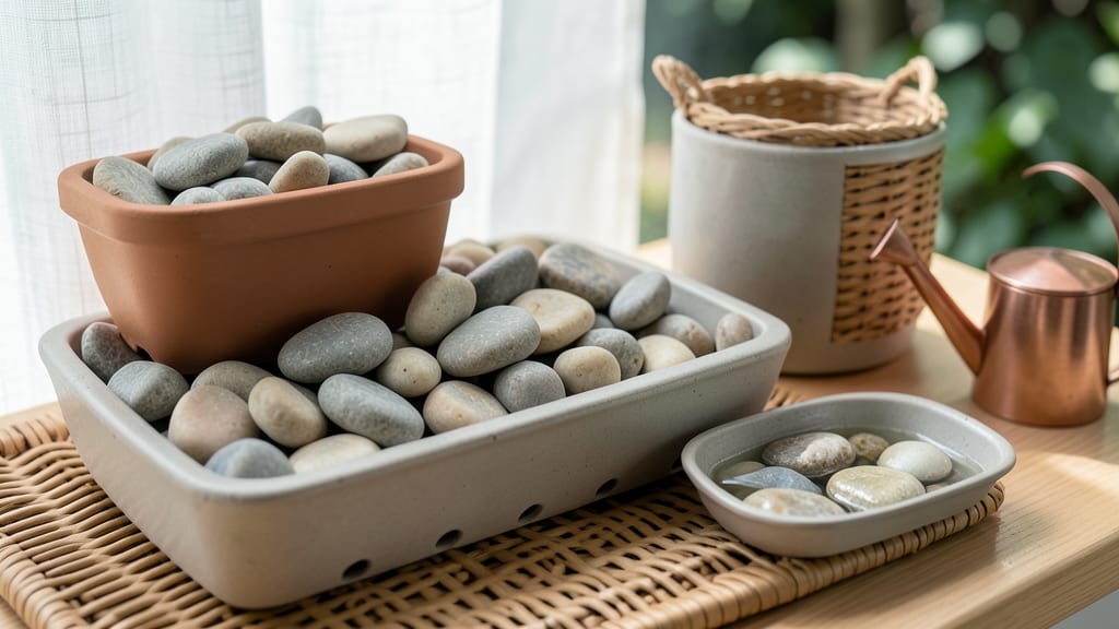 Decorative Pebbles for Indoor Plants: Elevates Aesthetic While Boosting Drainage