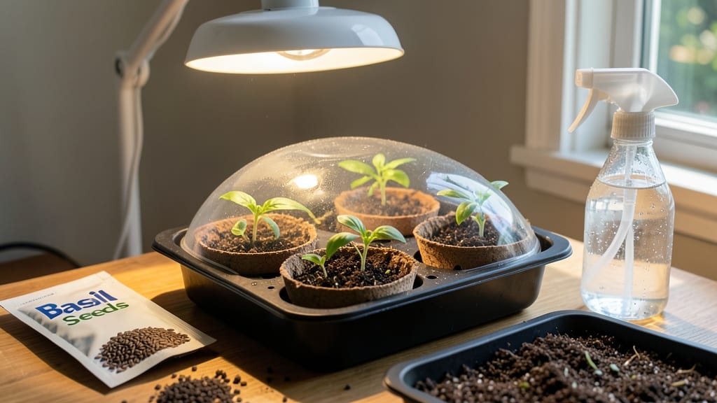 How to Grow Basil from Seed Indoors: Herby Harvest in 4 Weeks Without Sunlight