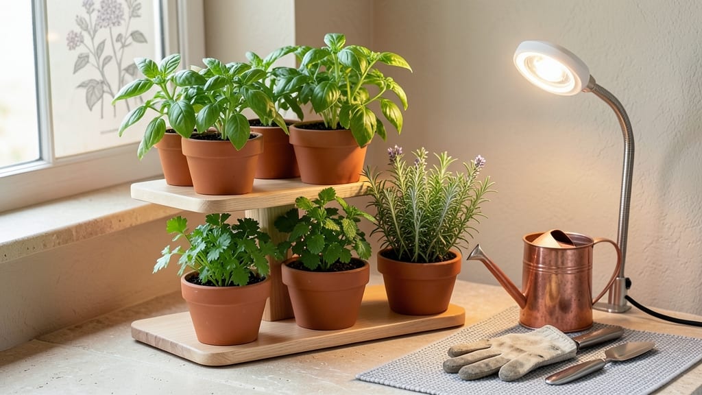 Indoor Herb Growing Kit: Lush Kitchen Greens in 3 Weeks Without Sunlight