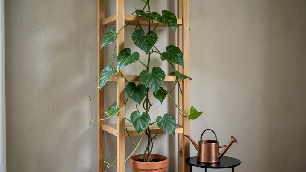 Indoor Climbing Plants Trellis: Space-Saving Vertical Garden Structure